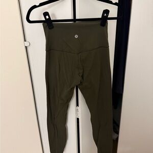 Lululemon Athletica Olive Green Leggings
